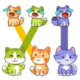 Kedi Bulmacası: Yavru Kediye Yol Çiz